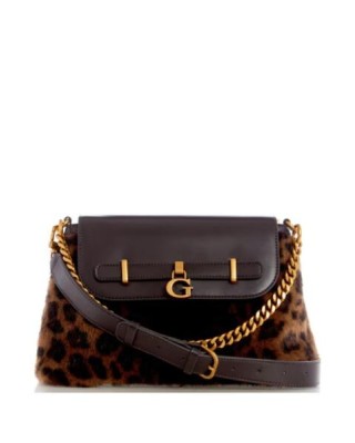 BOLSO GUESS BERGEN LEOPARD...