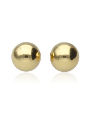 PENDIENTES BOLITA EN ORO 18...